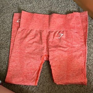 Coral gym shark leggings